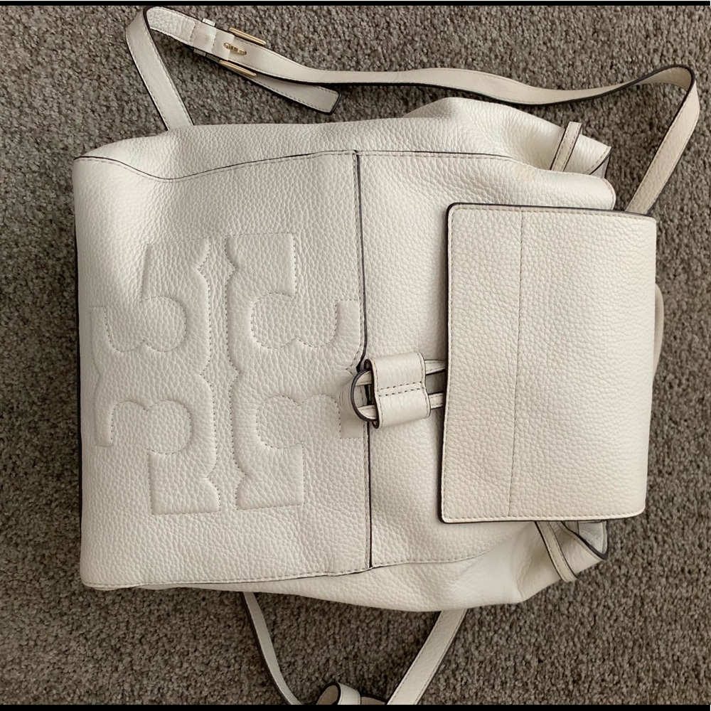 Tory Burch Bombe T Leather Back Pack